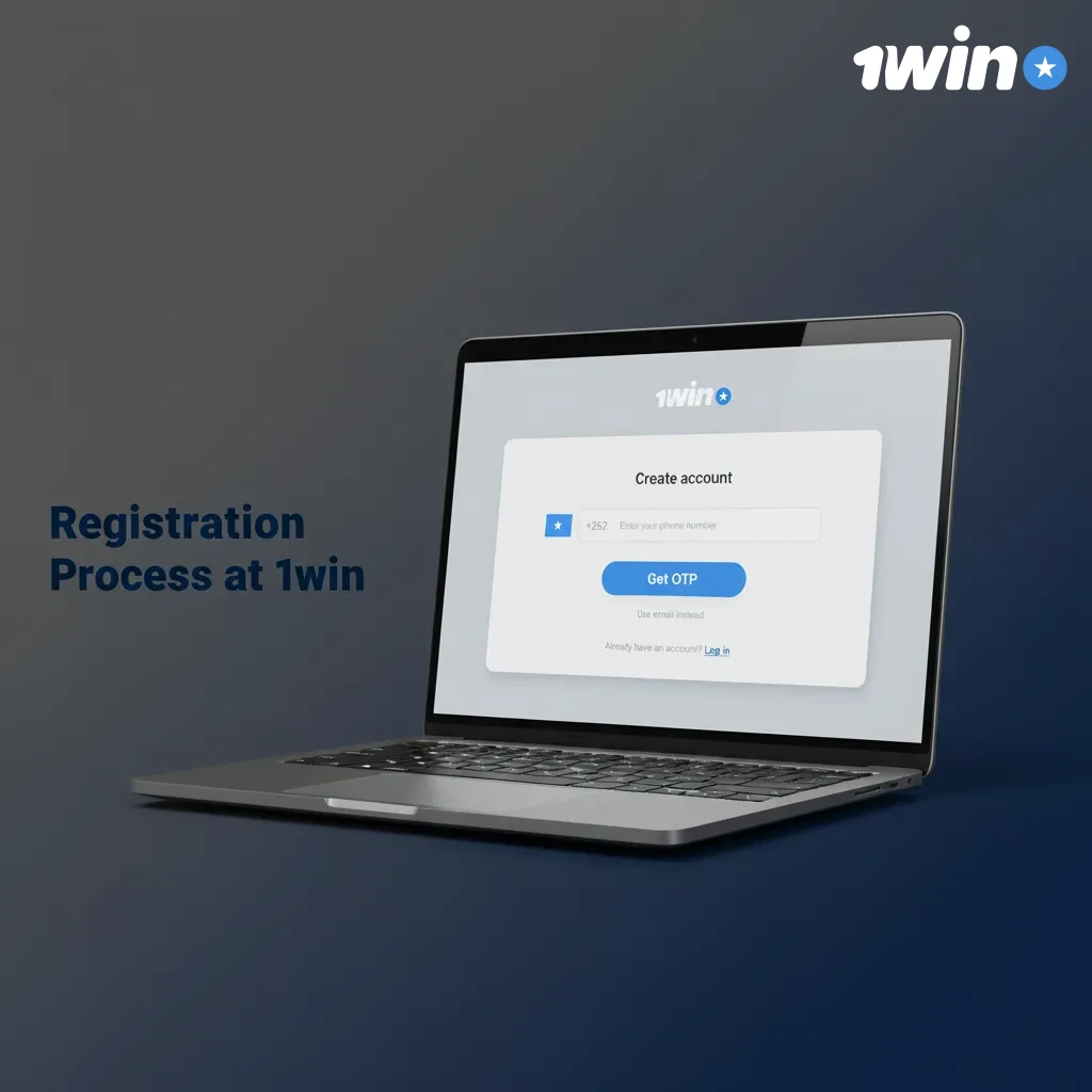 1win registration flow: Sign Up, choose email/phone/social, enter details, confirm, set preferences; then deposit and bet.